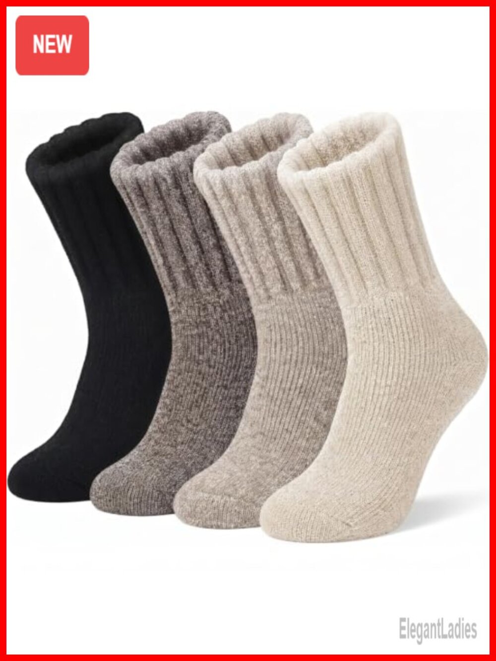 Wool Socks Women Thick Boot Warm Winter Cushioned Crew Hiking
